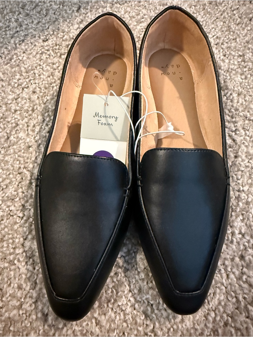 Target Black Women’s Slip-On Loafers with Memory Foam